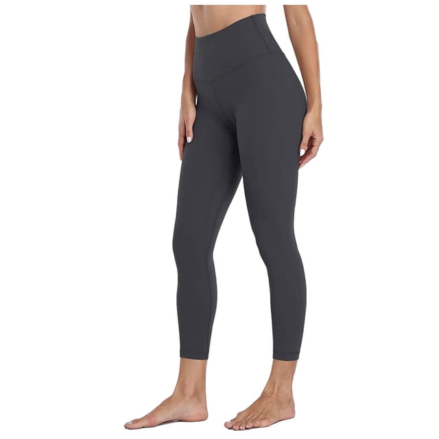 Pantalones de yoga ajustados de color sólido de cintura alta para mujer Pantalones de yoga ocultos desnudos Fridja alkflakhf33180