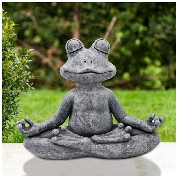 Aimik Tating Zen Garden Yoga Figurine Poly Resin Animal Sculpture Stakes Statue Office Yard Outdoor Decoration Ornament Com Aimik Tating Zen Garden Yoga, Zen Animal Garden Sculptures