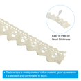 thumbnail image 3 of Unique Bargains 0.6' Wide 2 Yards Self-Adhesive Lace Tape Ribbon Stickers Masking Cotton Decorative for Craft, Beige 6 Pack, 3 of 8