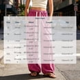 thumbnail image 3 of Puntoco Women's Corduroy Pants Casual High Waisted Baggy Wide Leg Elastic Waist Loose Trousers with Pockets Hot Pink, 3 of 8