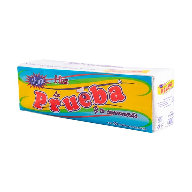 Servilletas De Papel Biosustentable La Prueba Caja 12 Paquetes De 500 Hojas