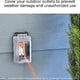 thumbnail image 4 of Outdoor Socket Cover, Single Outdoor Socket Cover Weatherproof Housing, Waterproof Outlet Covers for Electrical Box, 4 of 5