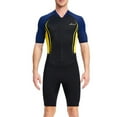 thumbnail image 1 of Trajes de neopreno Pareja Traje de buceo Traje de baño de una pieza con cremallera frontal Pantalones cortos de manga corta Transpirable Deportes Buceo Skins Traje de surf Hombre amarillo XXL 1.5MM Scienceny OD003629-05, 1 of 5