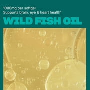 Swisse Odorless Wild Fish Oil, Omega-3 Supplement to Support Cardiovascular Health, 400 Softgells