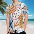 thumbnail image 5 of High Quality Hawaiian Shirts for Men Short Sleeve Aloha Beach Shirt Floral Summer Casual Button Down Shirts Blouses JIEE92, 5 of 7