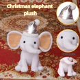 thumbnail image 2 of Plush Elephant Pillow Stuffed Animal Doll 9.8'' Soft Stuffed Elephant Plush Toy Christmas Decor Gift, 2 of 5