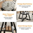 thumbnail image 5 of LAFGUR 47" Round Dining Table for 4,Wood Kitchen Dining Room Circle Dinner Pedestal Table ,Grey, 5 of 9