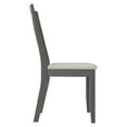 thumbnail image 5 of Castle Place Contemporary Wooden Dining Chair,Set of 2, Grey, 5 of 8