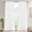 Light Gray, variant on Lipa Coastal Chic Scalloped Edge Light Filtering Curtain Panel,White with Navy Trim,White Curtain for Living Room Bedroom,52" x 84"