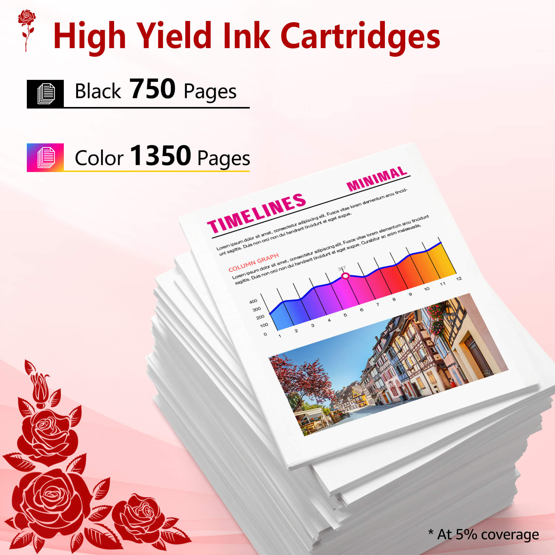 67XL Ink Cartridges Compatible for 67 XL Ink 67 Printer Ink 67 Fit for DeskJet 2700e 2700 2855e 2755e 2755 4155e 4255e for Envy 6000 6055e Printer