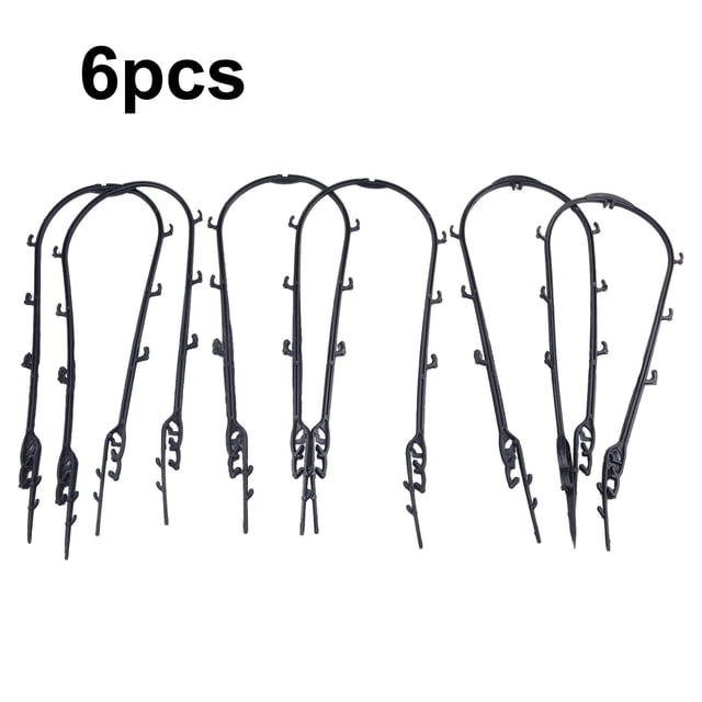 6PCS Plant Climbing Frame Garden Trellis Plastic Durable Tomatoes Natural U-Hoop