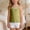01 Green, variant on Girls Lace Trim Cami Tank Top, Solid Color Sleeveless Singlet, Cute Summer Top With Ruffle Hem, Multiple Colors Available