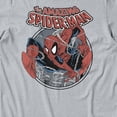 thumbnail image 3 of Marvel Spider-Man Retro Swing Men's Graphic T-Shirt (Sport Grey, S-3XL), 3 of 4