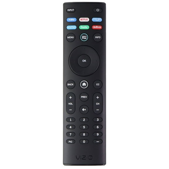 Vizio Remote (XRT140) with Vudu / Netflix / Prime / Xumo / Hulu / RedBox - Black