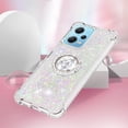thumbnail image 5 of Funda para Xiaomi Redmi Note 12 4G con Brillo Líquido Flotante, Purpurina, Parachoques y Anillo Giratorio Soporte, 5 of 5