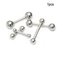 thumbnail image 2 of Nipple/Snake Eyes/Tongue Ring 14G (1.6mm) 1piece 316L Surgical Steel Nickel Free (12mm X 1/2 Ball:5mm (0.19''))(B/6/6), 2 of 2