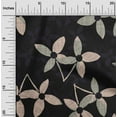 thumbnail image 2 of oneOone Rayon Black Fabric Asian Block Floral Sewing Craft Projects Fabric Prints By Yard 56 Inch Wide, 2 of 4