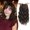 Dark Chocolate Brown, variant on Wavy hair extensions with bangs, suitable for those with thinning hair, naturally voluminous and blending seamlessly | Soft waves and bangs add natural volume, cover the top of the head, and create a