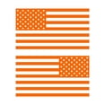 thumbnail image 1 of American US Flag Vinyl Decal Sticker for Laptop/Car/Truck/Window/Bumper (Matte Orange, 5in [Subdued Pair]), 1 of 4