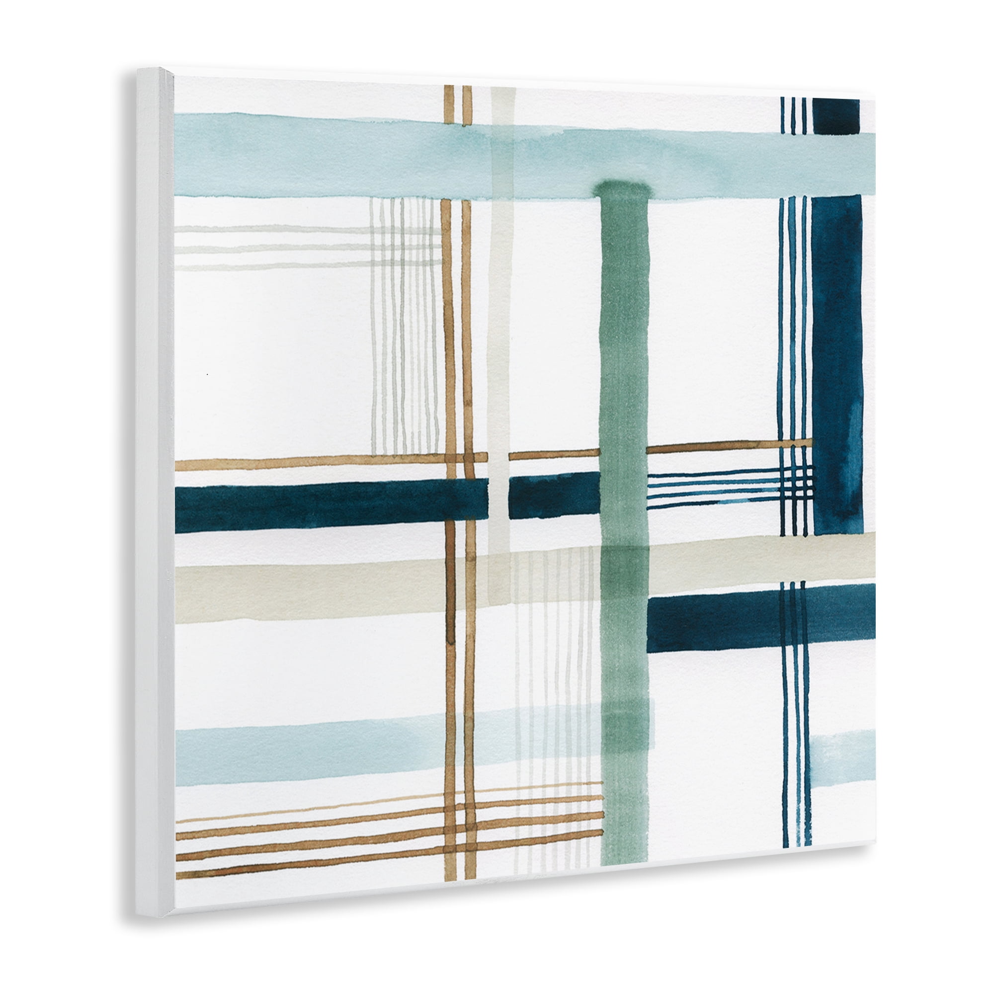 Stupell Industries Soft Woven Pattern Abstract Painting Unframed Art Print Wall Art, 12 x 12