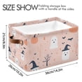 thumbnail image 4 of Yayeee Canvas Storage Basket with Handles for Shelves Fabric Bins Closet Organizer, Cute Cartoon Halloween, 4 of 8