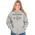 thumbnail image 3 of Jesus Love Me and My Tattoos Womens Plus Size Graphic Zipper Hoodie Brisco Brands 2X, 3 of 5