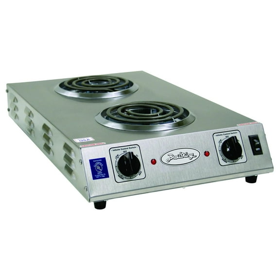 Professional Double Burner Space Saver Range - Stainless