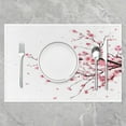 thumbnail image 2 of Cherry Blossoms Placemats Set of 4 for Japanese Style Placemat for Kitchen Dining Table Decor Indoor Outdoor 18"x12" Sakura Flower Table Place Mats, Decor Floral Botanical, 2 of 4
