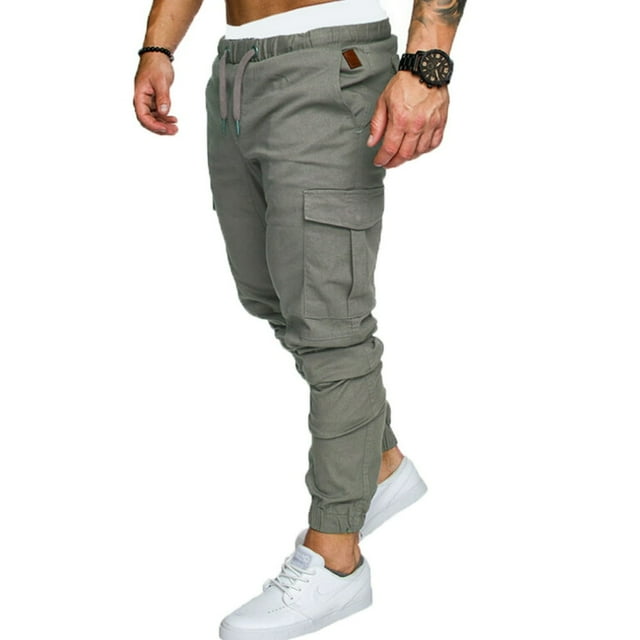Pantalons Cargo Décontractés pour Hommes, Coupe Slim, Jambe Droite Urbaine