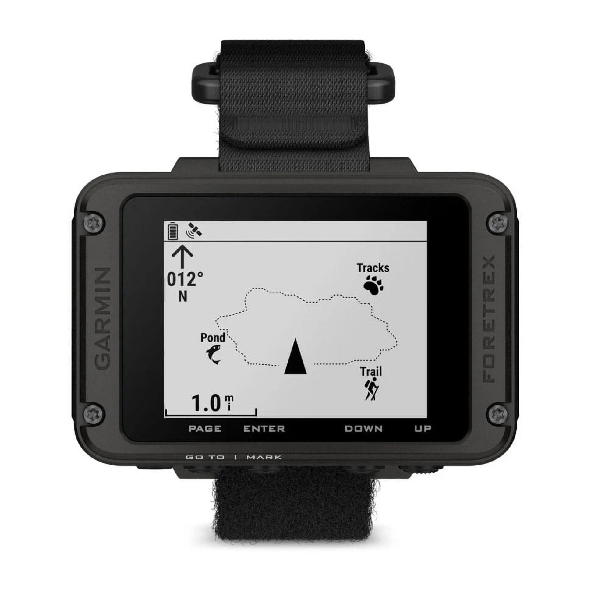 Garmin Foretrex 801 - Wrist-Mounted GPS Navigation with Strap for Hunting, Hiking & Military Men - Tactical Garmin Watch for Outdoor Recreation, Upgraded Multi-Band GNSS and Longer Battery Life