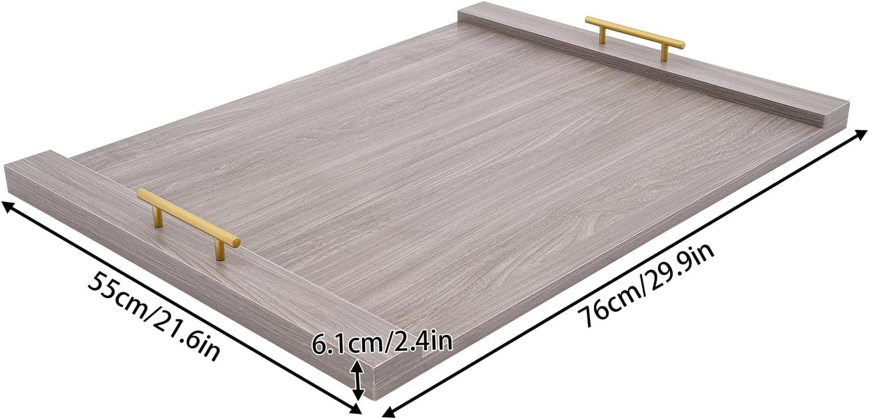 Noodle Board Stove Covers, Gas Stove Cover with Handles, Wooden Stove Top Covers for Electric Stove, Stove Top Cutting Board, Rv Sink Cutting Board, 30"L X 22"W (White)