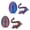 Purple+Red, variant on 2PCS 3D Printed Dragon Eggs with Dragon Inside, Easter Basket Stuffers Mini Mystery Crystal Egg Fidget Toy for Desktop Decoration