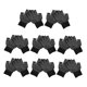thumbnail image 5 of OULII 8Pares Guantes De Trabajo Sin Dedos Negro Antideslizante Para Jardinería Y Industriales, 5 of 8