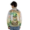 thumbnail image 5 of Happy St. Patrick’s Day Exotic Shorthair with Green Hat Shamrocks Rainbow All Over Print 3D Baseball Jacket Cat Lover Kitten Owner Gifts Bomber Jacket Softball - 03007, 5 of 6
