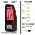thumbnail image 2 of Blk 1999-2002 Chevy Silverado 99-06 GMC Sierra LED Tube Tail Lights Brake Lamps, 2 of 7