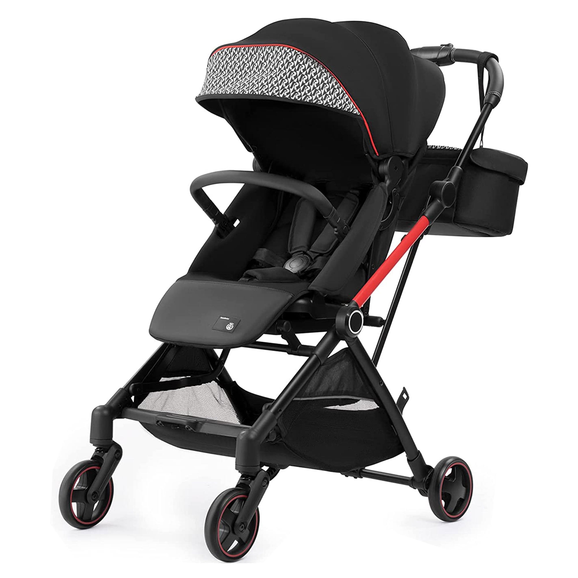 RoyalBaby Lightweight Toddler Travel Stroller w Compact Fold Black Red Walmart