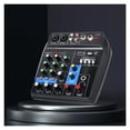 Sound Mixing Console 4 Channels 48V BuiltIn Delay Effect Bluetooth