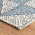 thumbnail image 3 of Dash & Albert Ojai Hand Loom Knotted Cotton Rug, 3' x 5', Blue, 3 of 6