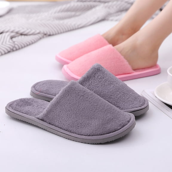 WHAMVOX Slippers Women Odorless Slippers Winter Slippers Miss 25.00X8.60X1.50CM Pink