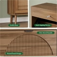 thumbnail image 4 of FANRAL Shoe Cabinet,Wood Shoe Rack with 2 Flip Drawers,Adjustable Shelves Narrow Shoe Storage Shoe Organizer for Entryway,Walnut, 4 of 7