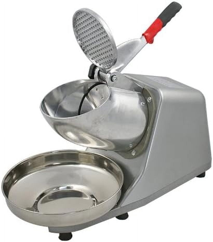 Electric Ice Shaver Machine Snow Cone Maker 300W 2000r/min Ice Crushers w/Stainless Steel Blade for Home and Commercial Use, Set of 1