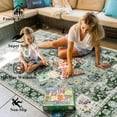 thumbnail image 2 of Washable Rugs x Vintage Area Rugs Area Rugs Low Pile Floor Carpet Printed Soft Durable Stain Foldable Rugs Living Room Dining Room Bedroom, 2 of 9
