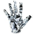 thumbnail image 3 of Cutters | Game Day Elite Football Receiver Gloves with Silicone Grip | Youth | Small/Medium | White Diamond, 3 of 9