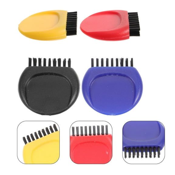 WEUVEB Golf Club Brush Tool 4Pcs in Plastic and Nylon for Cleaning Golf Clubs