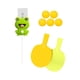 thumbnail image 4 of Juego de entrenamiento de tenis de mesa, entrenador de tenis, entrenador de ping-pong, altura ajustable, autoajustable Rana cinco bolas, 4 of 9