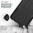 thumbnail image 2 of Samsung A21 Phone Case, Galaxy A21 Phone Case with Screen Protector, Shockproof Silicone Protective with Kickstand Hard Phone Cover for Samsung Galaxy A21 (Red), 2 of 12