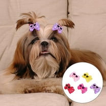 ifundom Decorative Pet Hairpins Assorted Colors Polyester Dog Cat Accessories and Stylish