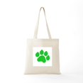 thumbnail image 5 of CafePress - Green Paw Print Tote Bag - Unisex Canvas Tote Bag, Beige, 1-Piece, 5 of 6