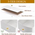 thumbnail image 6 of MIDOQIN Nightstand with Charging Station and LED Lights, Bedside Table with 3-Tier Shelf Modern 4 Drawers Dressers End Table with Wooden Top, 6 of 7