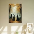 thumbnail image 5 of Shadudu Vintage in The Forest Witchy Canvas Painting Print Wall Art Gothic Decor Halloween Witch Witchy Room Aesthetic Decorations Living Room Bedroom Home Office Decorative 24x36in, 5 of 7